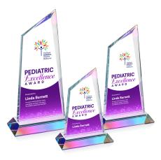 Willard Full Color Prismatic Peaks Crystal Trophy - Custom Trophies