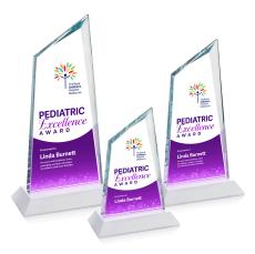 Willard Full Color Fagan Peaks Crystal Trophy - Custom Trophies