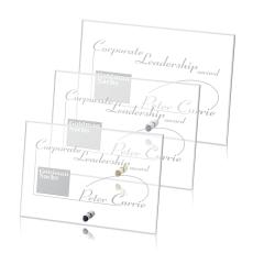 Manning Horizontal Rectangle Crystal Trophy - Crystal Trophies