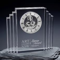 Boggs Clock - Silver - Crystal Clocks