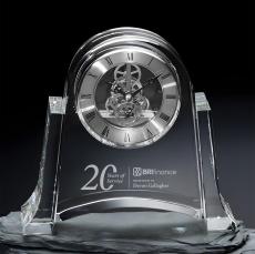 Melton Clock - Silver - Crystal Clocks