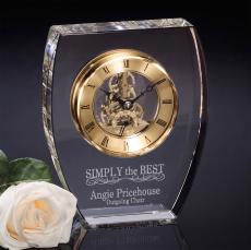 Singer Clock - Gold - Crystal Clocks