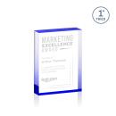 Sylvester Blue (Vert) Rectangle Acrylic Trophy