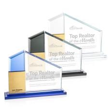 Castlewood Perpetual Gold Crystal Trophy - Employee Awards