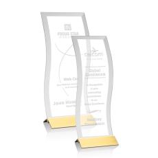 Salcedo Gold Towers Crystal Trophy - Crystal Trophies