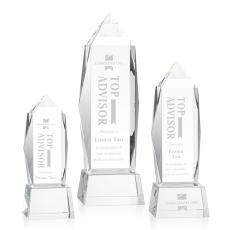 Navarro on Base Clear Obelisk Crystal Trophy - Crystal Trophies