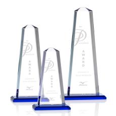 Driscoll Blue Towers Crystal Trophy - Crystal Trophies
