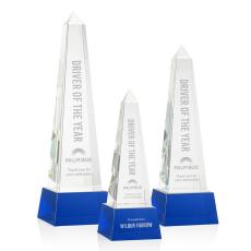 Slaughter Obelisk on Base - Blue - Crystal Trophies
