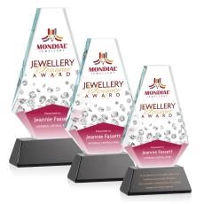 Mcleod Full Color on Helton Base Black Polygon Crystal Trophy - Crystal Trophies