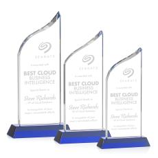 Machado Blue Peaks Crystal Trophy - Crystal Trophies