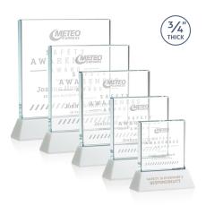 Landers on Helton Fagan Square / Cube Crystal Trophy - Crystal Trophies