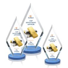 Fitzgerald Full Color Sky Blue Crystal Trophy - Crystal Trophies