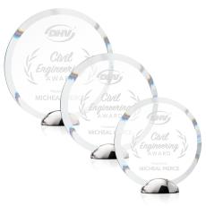 Capps Circle Crystal Trophy - Crystal Trophies