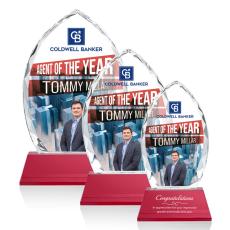 Grossman Full Color on Helton Red Peaks Crystal Trophy - Custom Trophies