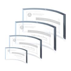 Crescent Starfire Crescent Crystal Trophy - Crystal Trophies