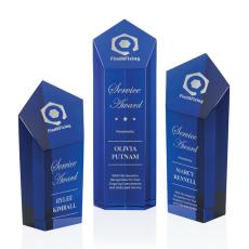 McFadden Blue Towers Crystal Trophy - Crystal Trophies