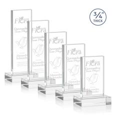 Cartwright Clear Rectangle Crystal Trophy - Crystal Trophies
