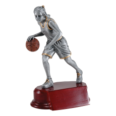 Basketball Female Resin Figure Trophy - Trophies