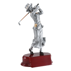 Vintage Golf Female Resin Figure Trophy - Trophies