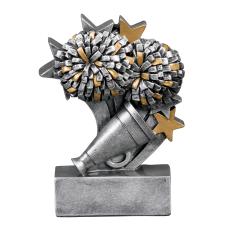Silver Cheer Star Resin Trophy - Trophies