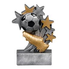 Silver Soccer Star Resin Trophy - Trophies