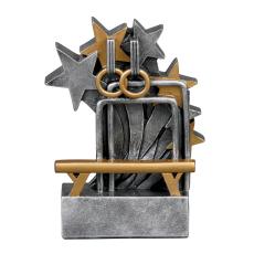 Silver Gymnastics Star Resin Trophy - Trophies