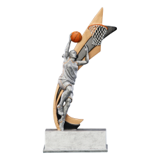 Action Basketball Female Resin Trophy - Trophies