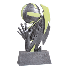 Employee Gifts - Volleyball Glow in the Dark Resin Trophy