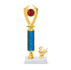 Basketball Banner Premium 2nd Place Trophy - Trophies