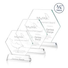 Colvin Optical Polygon Crystal Trophy - Crystal Trophies