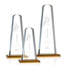Driscoll Amber Towers Crystal Trophy - Crystal Trophies