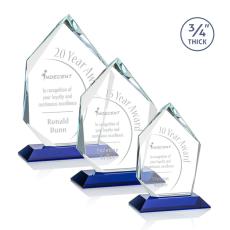 Boone Ice Peak Blue Peaks Crystal Trophy - Crystal Trophies