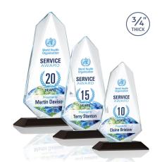 McMullen Full Color Black Unique Crystal Trophy - Custom Trophies