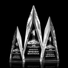 Sheets Spire 3D Pyramid Crystal Trophy - Crystal Trophies